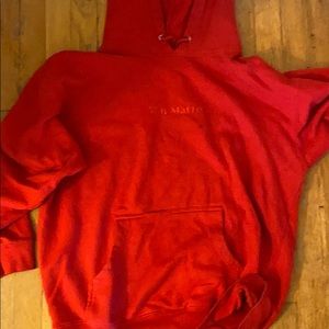 Red hoodie